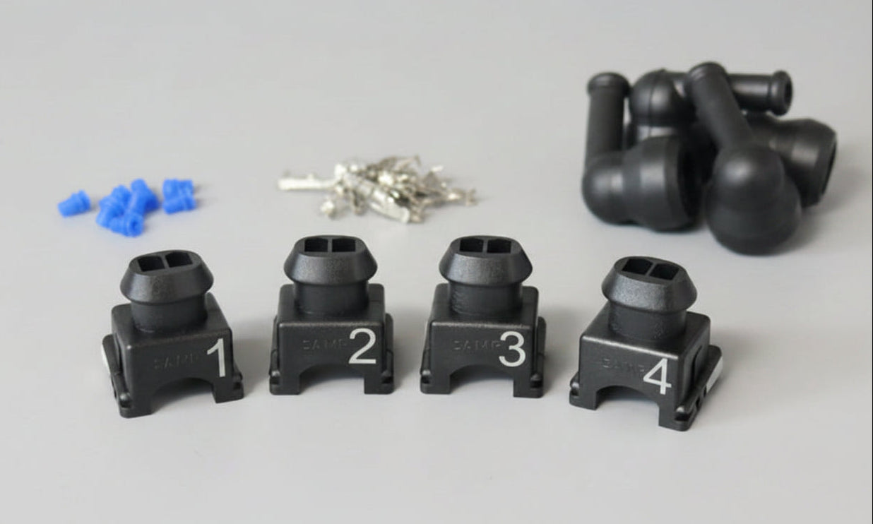 Laser Engraved EV1 Fuel Injector Connector Kit